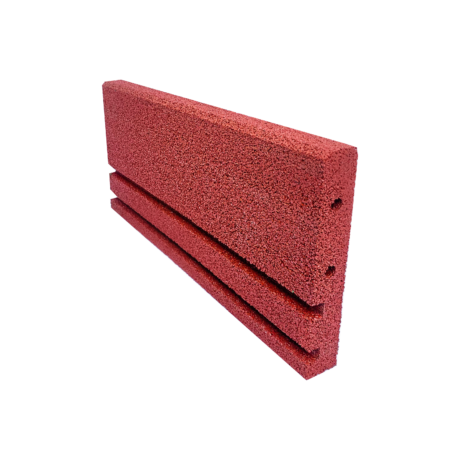 Gumi szegély - Ásós szegő - Vörös - 50x23x4 cm